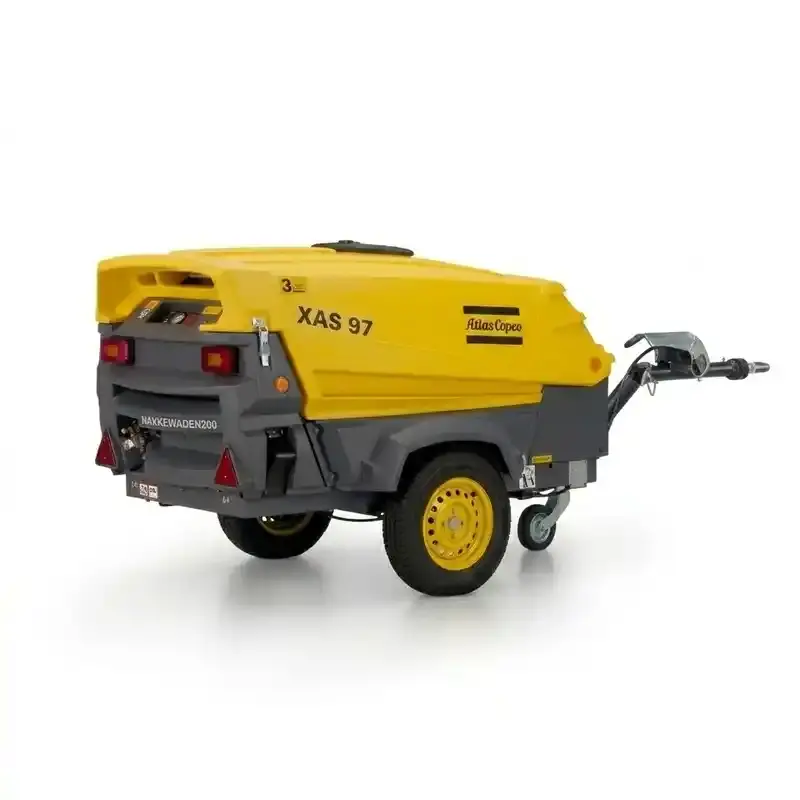 Arriendo de Compresor de Aire 190 CFM Atlas Copco modelo XAS 97 en SK Rental con cobertura nacional.